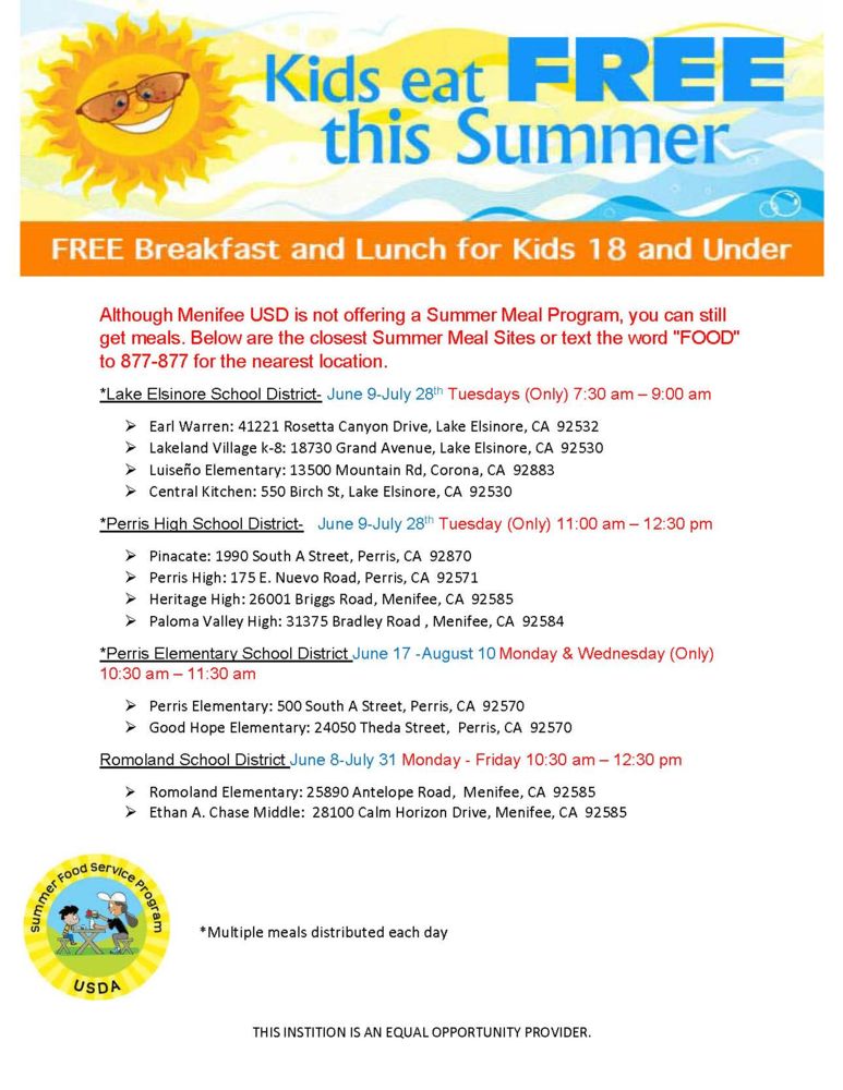 free meals eng