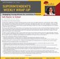 Superintendent's Weekly Wrap Up