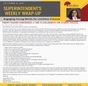 Superintendent's Weekly Wrap Up